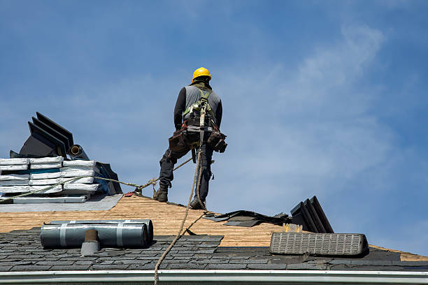 Professional Gutter Installation technician working in Parkesburg, PA